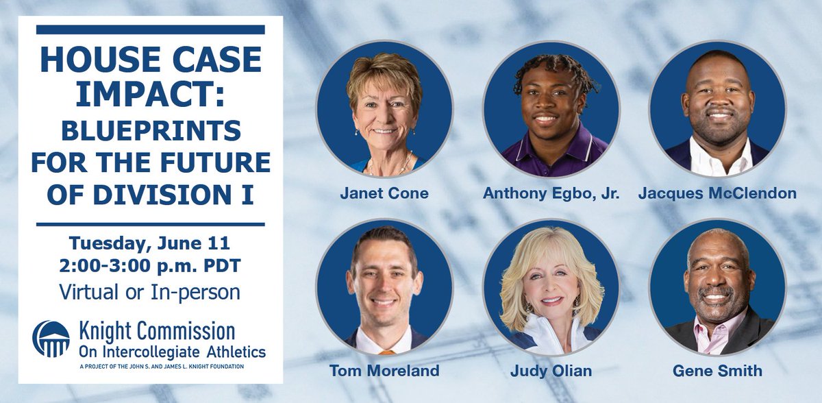 Register to attend our NACDA Convention session: “House Case Impact: Blueprints for the Future of Division I” at 2 p.m. PDT on Tuesday, June 11. Hear from #Power4, @OSU_AD Gene Smith and #DIAAA @ADCone, UNC-A's Janet Cone on the differing plans for #NCAA institutions.  

Click