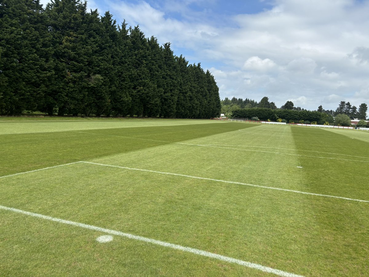 A selection of junior pitches @harriersacademy ready for the last training sessions and matches of the season before renovations. @khfcofficial