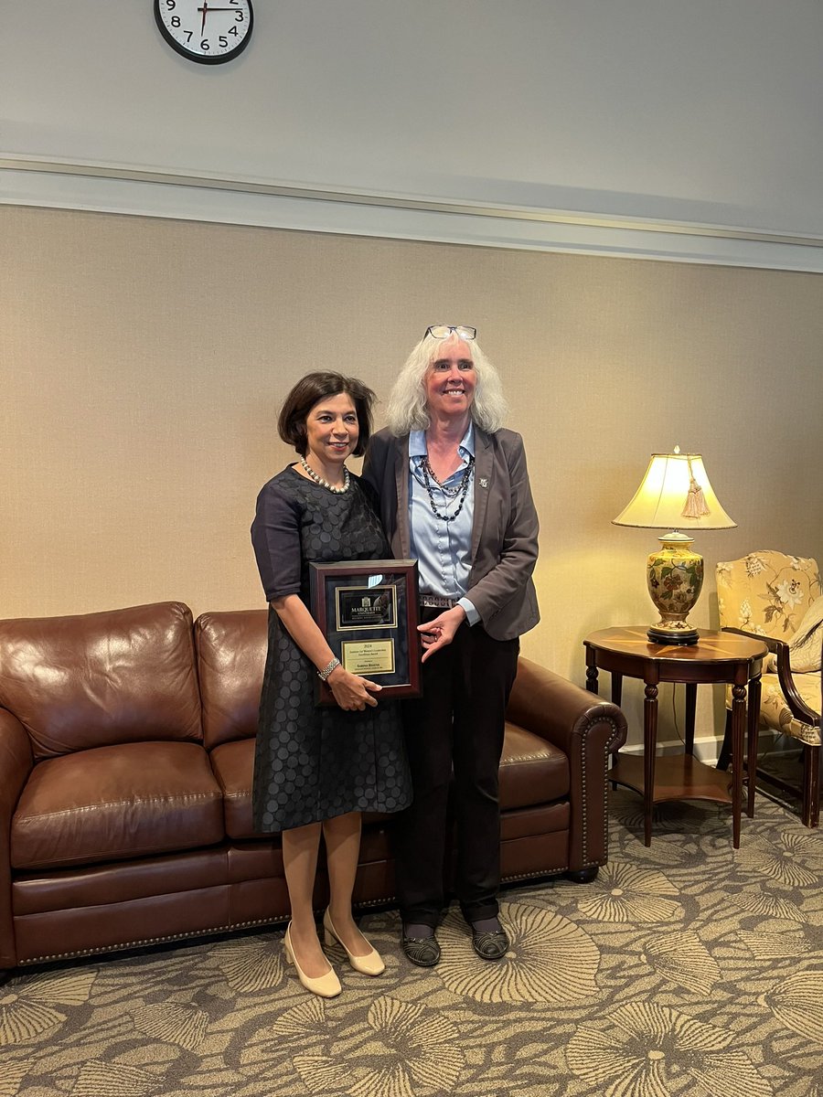 Sabina Bhatia (@sabinabhatia01) on Twitter photo Delighted to receive <a href="/MarquetteU/">Marquette University</a> Institute for Women’s Leadership Excellence Award! Many thanks Dr. Jeanne Hossenlopp, Vice President for Research and Innovation and Professor of Chemistry for your kind and generous remarks. Delighted to receive <a href="/MarquetteU/">Marquette University</a> Institute for Women’s Leadership Excellence Award! Many thanks Dr. Jeanne Hossenlopp, Vice President for Research and Innovation and Professor of Chemistry for your kind and generous remarks.