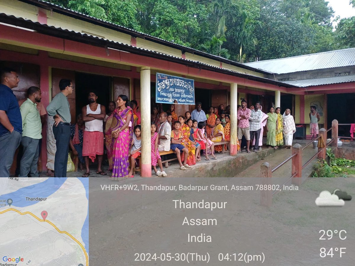 dc_hailakandi's tweet photo. Today on 30/05/24, District Commissioner Hailakandi visited Thandapur Upgraded LP School and Kalinagar Girls High School and assessed the flood relief camps and efforts while interacting with the public and officials.
@CMOfficeAssam @sdma_assam https://t.co/DCxLjaFzp2