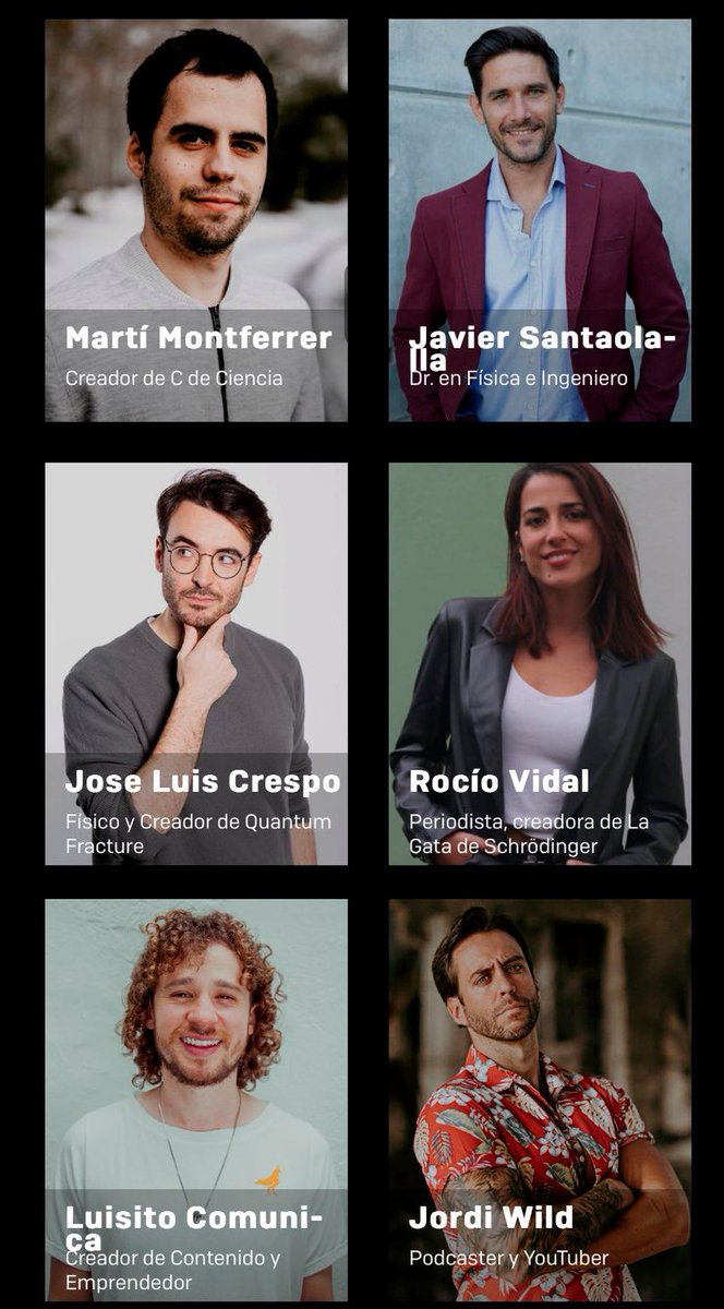 ¡MÁLAGA! El 3, 4 y 5 de julio nos vemos ☺️

Estaré con estos titanes y muchos más dando charlas y otras cosis en el Talent Land jeje

Si os interesa, con este enlace tenéis descuento del 70% ^^

talent-land.es/c-de-ciencia