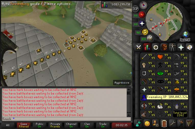 knockosrs's tweet photo. 100m burning logs https://t.co/63Ov1Xcosw