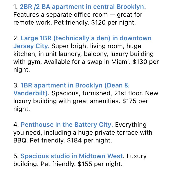 5 selected listings in New York available in June☀️
If you’re planning a trip to New York, check out our active listings on the website to find a perfect place to stay🏠 (active links to each listing from the post here t.me/linkedlivin/33…)