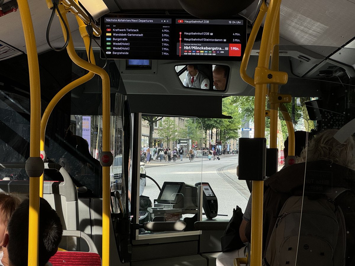 There’s something very satisfying about riding in an articulated electric bus through a transit prioritized shopping district in Europe
