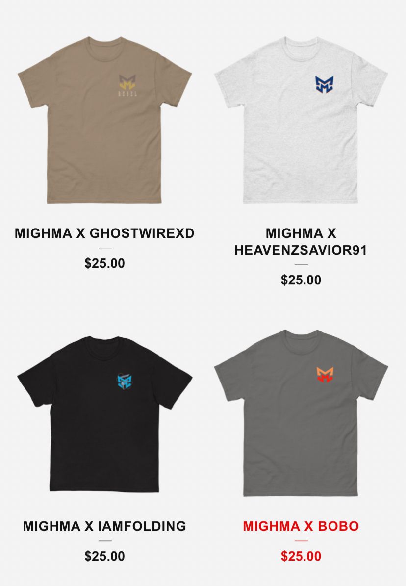 MighmaOfficial's tweet photo. Tomorrow will be the LAST DAY that our collaboration merch for @ghostwirexd, @heavenzsavior91 @iamfolding &amp; @bobo_kick will be available!😳

Nab one while you can!

👉https://t.co/C1OXCKsvFF https://t.co/3yRMvlLL3e