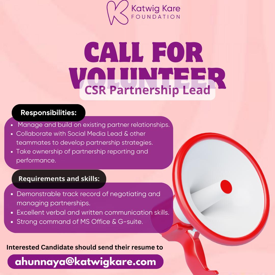 KatwigKare's tweet photo. Interested Candidates should send their resumes to ahunnaya@katwigkare.com.
#kkf #katwigkarefoundation #katwigkare #kkflagos #job #vacancyalert #jobvacancy #csrpartnership https://t.co/OcWNzHrIMU