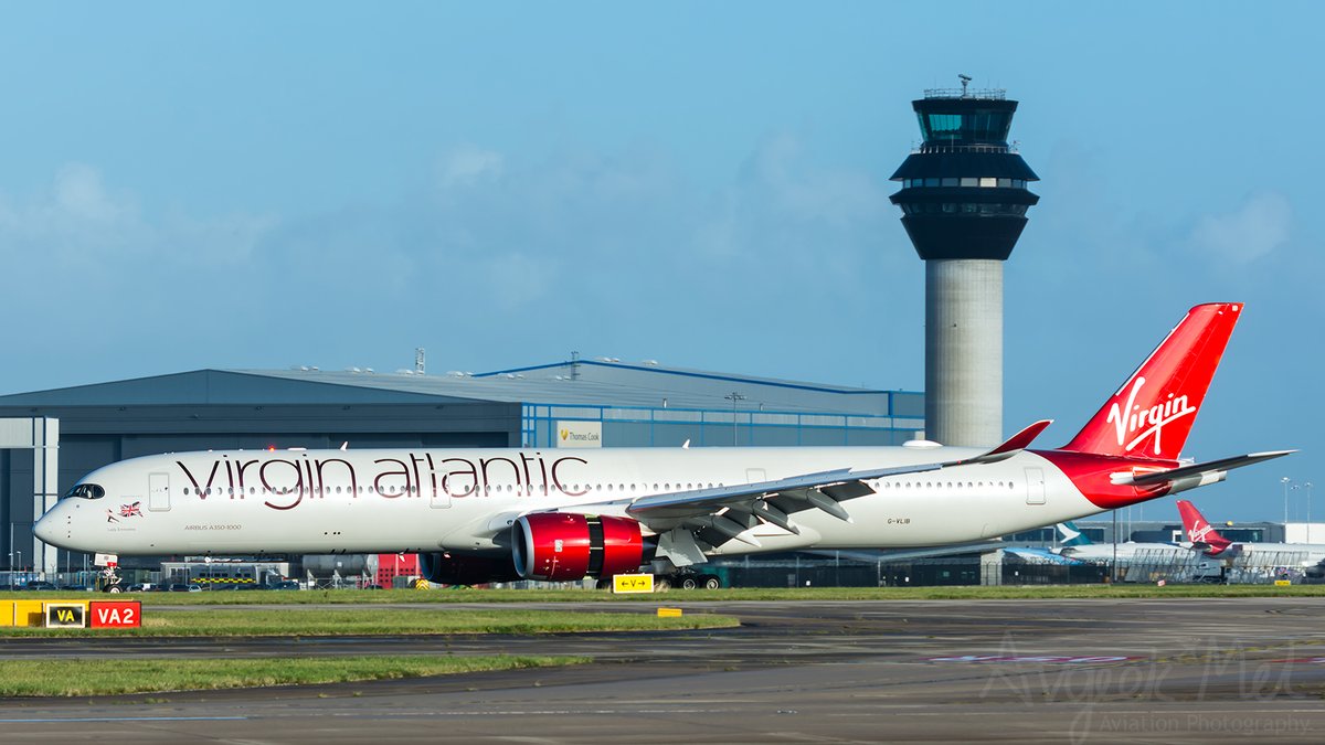 AvgeekMel's tweet photo. A @VirginAtlantic @Airbus A350-941 G-VLIB seen passing the @NATSManchester tower at @manairport Oct 2022 #aviation #planespotting #virginatlantic #livefromvirgin #A350 https://t.co/6ye9LAC3i7