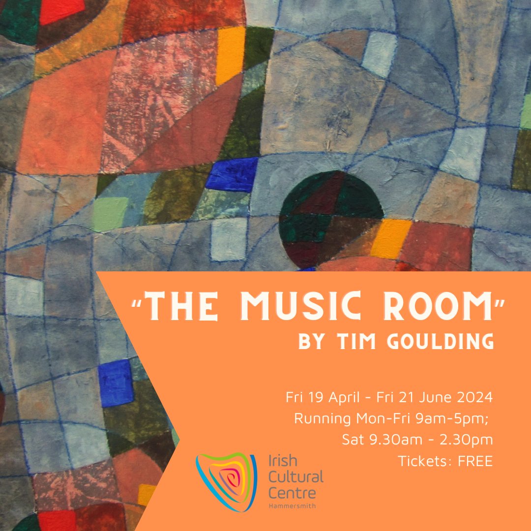 Just 2 more weeks left to catch this stunning painting exhibition here at The Irish Cultural Centre by Tim Goulding. Influenced by the movement of music through colour on canvas, this exhibition is a synaesthetic delight to behold & completely FREE to see! irishculturalcentre.co.uk/event/the-musi…