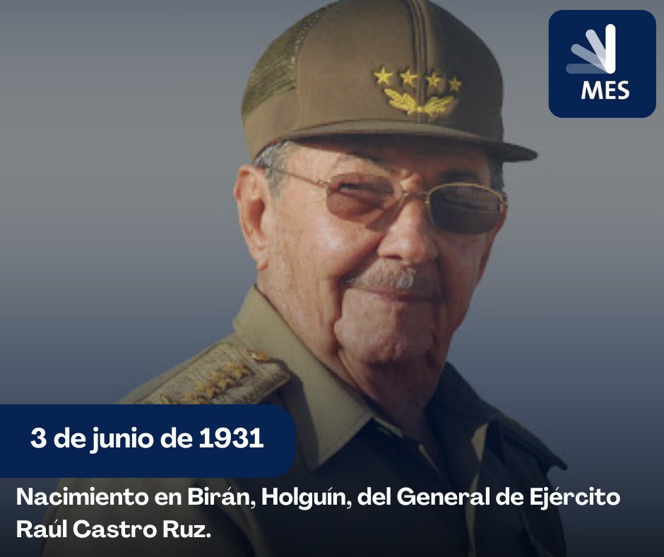 CubaMES's tweet image. Felicitamos al General de Ejército Raúl Castro Ruz en su cumpleaños, honrando su dedicación a la defensa revolucionaria y compromiso con el pueblo cubano. ¡Feliz cumpleaños, General! #RaúlCastro #Cuba
