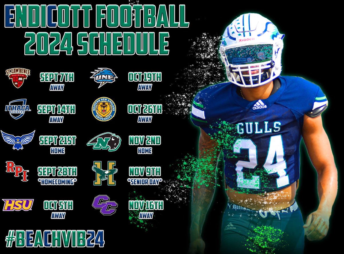 Endicott College Football tweet media