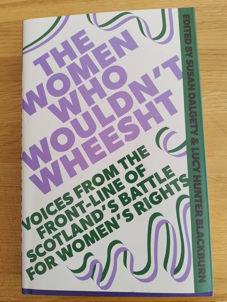 Looking forward to this! Scotland is one big book group right now. #thewomenwhowouldntwheesht