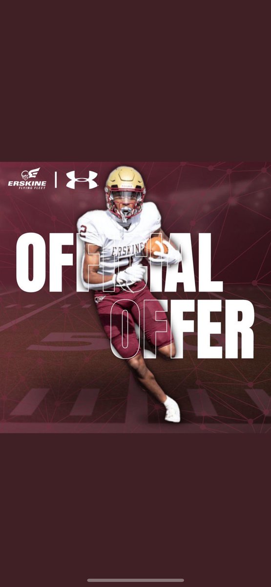 Jordan chambers💥(Jay cham) (@jordan_cham121) on Twitter photo #AGTG Blessed to receive my 2nd offer from <a href="/FleetFB/">Erskine Football</a>!!
<a href="/WkeelingKeeling/">Whitney Keeling</a>
<a href="/JaymeBradley03/">Jayme Bradley</a>
<a href="/CoachCasterlin/">Barry Casterlin</a> #AGTG Blessed to receive my 2nd offer from <a href="/FleetFB/">Erskine Football</a>!!
<a href="/WkeelingKeeling/">Whitney Keeling</a>
<a href="/JaymeBradley03/">Jayme Bradley</a>
<a href="/CoachCasterlin/">Barry Casterlin</a>