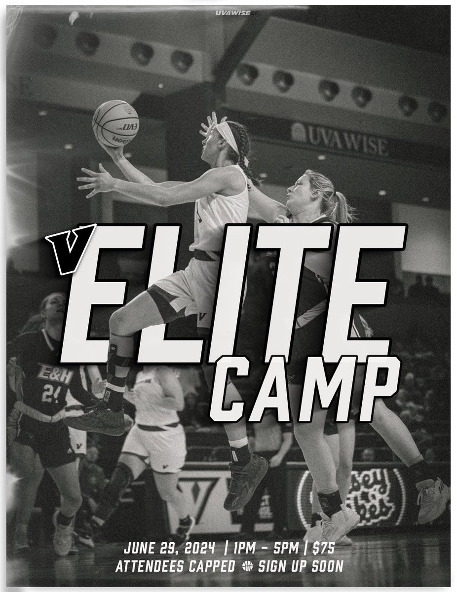 🚨 ELITE CAMP 🚨

🗓️ Saturday, June 29 from 1-5pm
💵 $75
⛹🏼‍♀️ Rising 8th Grade to Seniors
⚔️ Competitive College Drills

Limited spots! Link in bio! #VoverMe