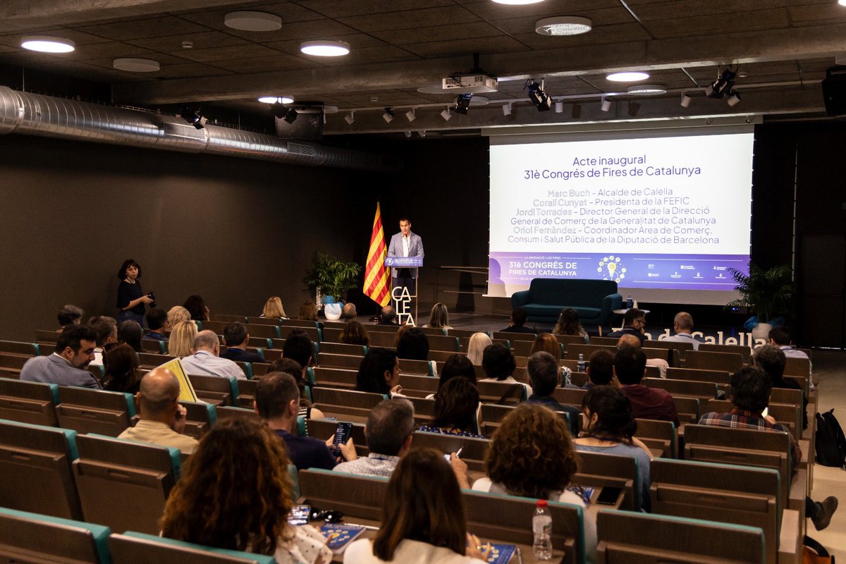💛 Iniciem el 31è Congrés de Fires de la <a href="/Fefic24/">Fefic</a> a Calella. Ponències, experiències i treball compartit entre administracions, entitats i empreses del País amb l’objectiu de millorar els esdeveniments firals. Bona jornada i per molts anys de Fires! 💪🏻