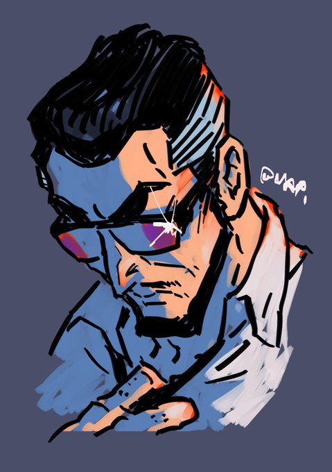 「male focus sunglasses」 illustration images(Latest)