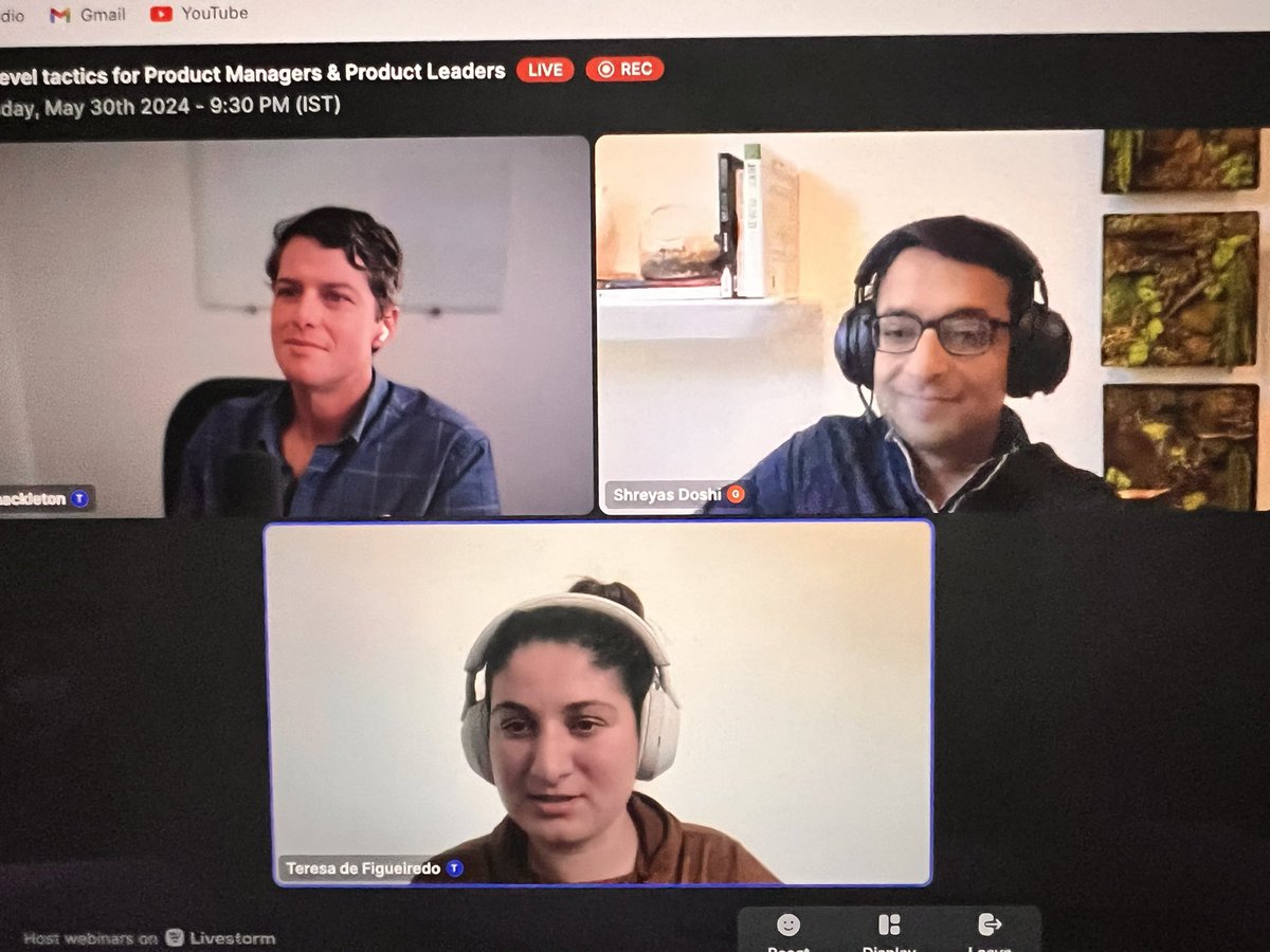 Great session on Next Level PM tactics by <a href="/shreyas/">Shreyas Doshi</a> and <a href="/lshackleton/">Lane Shackleton</a> !
Not a normal session, with basic principles. Multiple frameworks discussed. Definitely helpful. Some key points shared below.