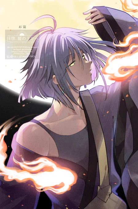 #みなさん2年前の今頃はどんな絵描いてましたか夏越の祓とお盆の擬人化を描いていました! 