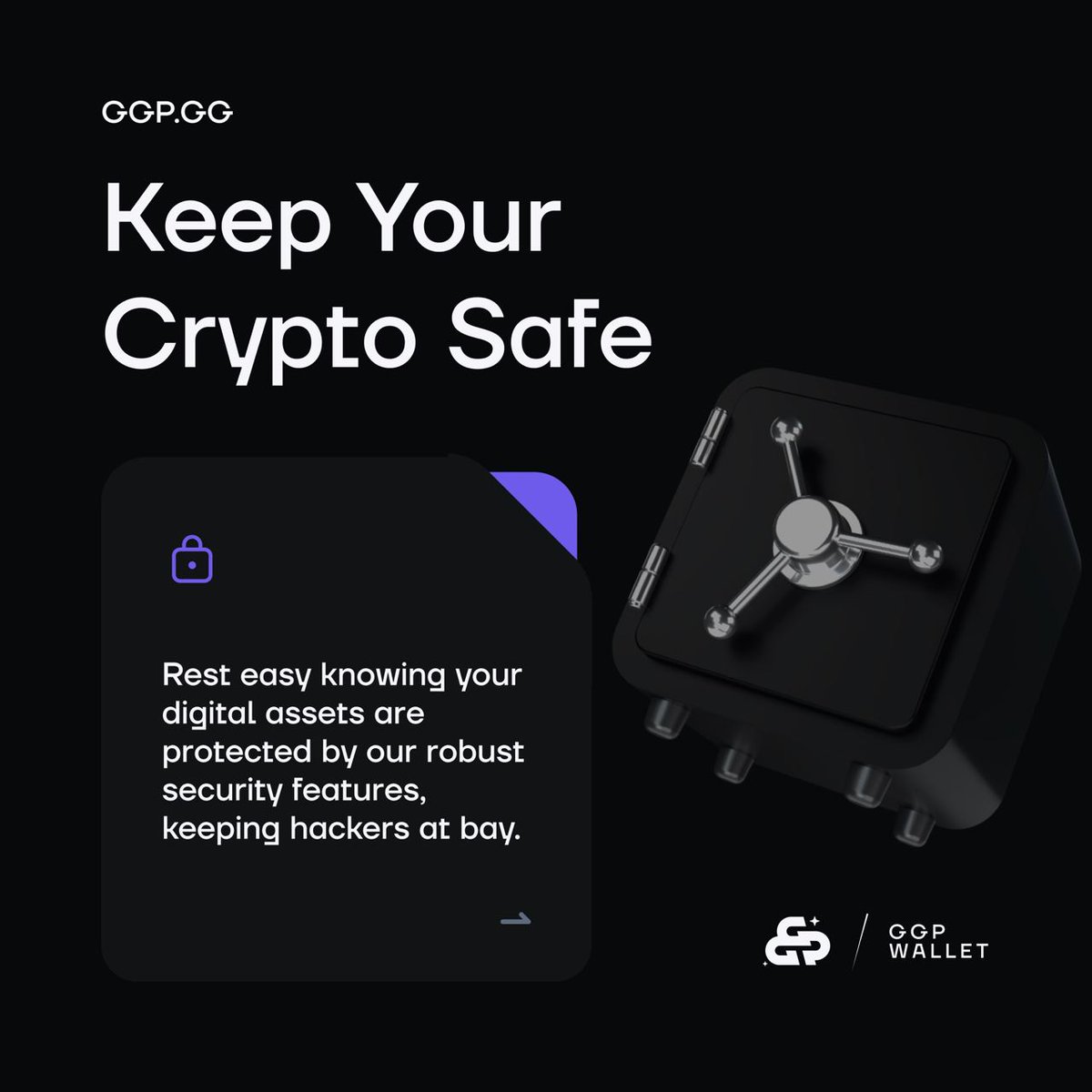 ggp_wallet's tweet photo. 🔒🪙Protect your assets with confidence. Your peace of mind is our top priority  #crypto #btc #cryptolife #usdt https://t.co/ez4Iu0O0Lg