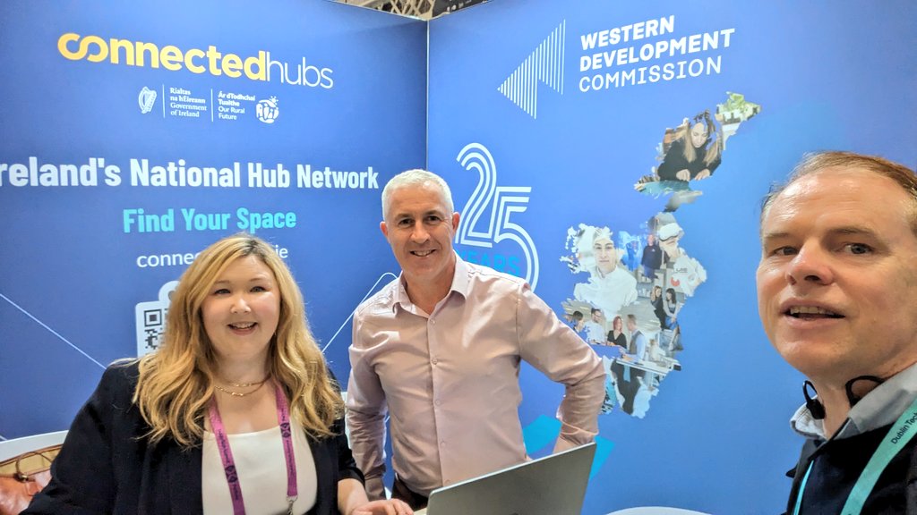 It was a pleasure to catch up with Ciara @WesternDevCo and Stephen @connectedhubs at this morning's @DubTechSummit @almulrooney @HoranLiam