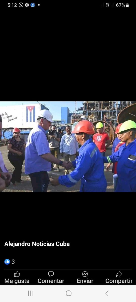 #BahiaHonda Nuestro Primer Secretario del CCPCC y Presidente de la República intercambia con trabajadores en la termoeléctrica  de Santa Cruz. Para ver soluciones y revetir la situación electroenergetica del País. #YoSigoAMiPresidente #ArtemisaJuntosSomosMás