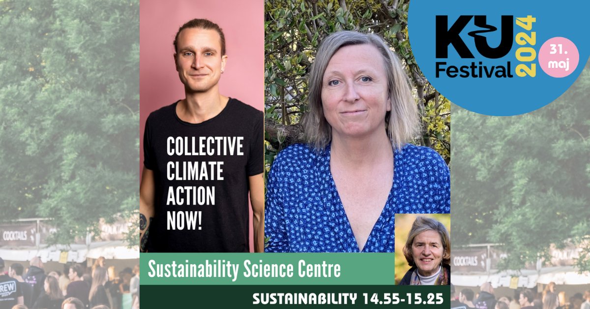 SustainUCPH (@sustain_ucph) on Twitter photo 📢🌎 Collective climate action now!
Join us tomorrow at KU Festival 2024 in a talk on how we accelerate green transition with special guests professor Bente Halkier & <a href="/AlexanderDDT/">Alexander Holm</a> moderated by <a href="/KRichardsonC/">Katherine Richardson</a> 🎤
See you soon 👉 kufestival.dk/en/program/ 📢🌎 Collective climate action now!
Join us tomorrow at KU Festival 2024 in a talk on how we accelerate green transition with special guests professor Bente Halkier & <a href="/AlexanderDDT/">Alexander Holm</a> moderated by <a href="/KRichardsonC/">Katherine Richardson</a> 🎤
See you soon 👉 kufestival.dk/en/program/