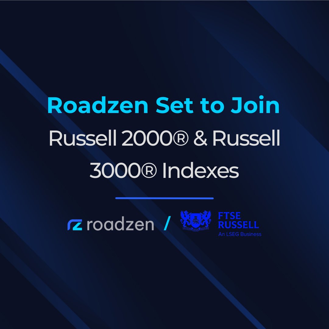 Roadzen is set to join the broad-market Russell 3000® Index effective US  market opening on July 1, as part of Russell indexes annual reconstitution.  https://t.co/5j1Zuz8iDF @FTSERussell #RussellRecon @rm_infinite