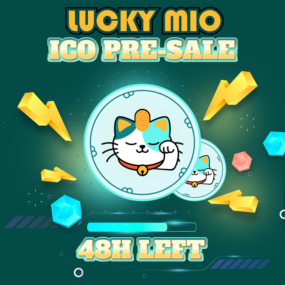 defihub_network's tweet photo. 🔈 48-Hour Countdown to Lucky Mio $LMI Token Launch! 🔈

➡️ Buy $LMI on DefiHub: https://t.co/knjL1mdOYI

🔼 Only 24 hours left until our Lucky Mio $LMI token goes live! 📈📈📈

⏱ Time Countdown: 2024-06-01 12:00  UTC

😼 Smart Contract: EQB_PFeQ1bJQt6noVVuHhmYcF0fiAX7ecF1lLURBiaZ5I4qh

Website: https://t.co/dyMCY2rkcB
Twitter: https://t.co/Li9CqGDHv3
Telegram Portal: https://t.co/pJRJ15osoq
Telegram group chat: https://t.co/5W1Zb7cWof

#LMI #TON #Memecoin #Meme #Cat