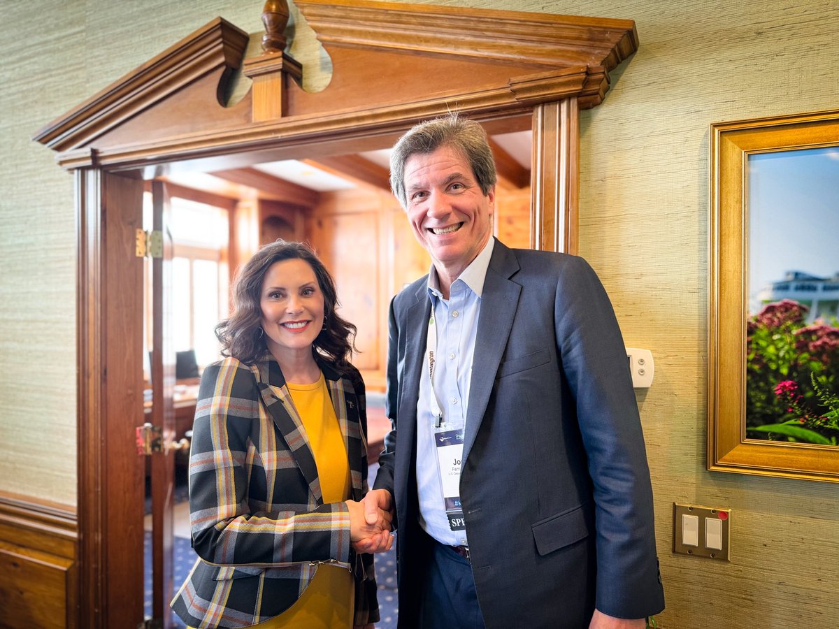 Thank you 🇺🇸 @GovWhitmer for your warm hospitality here in the great state of Michigan. I enjoyed our productive conversation on how Michigan is playing a pivotal role during the clean energy transition.