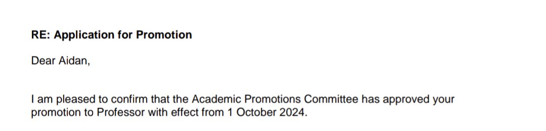 A lot of bad news in academia right now, so feels a bit odd celebrating, but you've got to take the good news where you can get it. So, as of October 1st I will officially be Professor Horner 😀