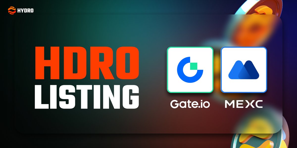 📢Long-awaited $HDRO listing is now live!

Trade $HDRO on both @gate_io and @MEXC_Official

✅Gate io 
gate.io/trade/HDRO_USDT
✅MEXC 
mexc.com/exchange/HDRO_…

Thanks to @injective 🥷