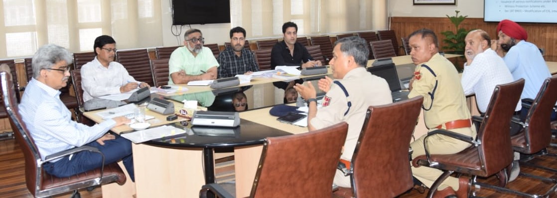 Chief Secretary Sh. Atal Dulloo reviewed the progress on implementing new criminal laws in J&K, emphasizing the need for collaborative efforts for effective implementation. He enquired about capacity building, training, and information dissemination among police officers and the