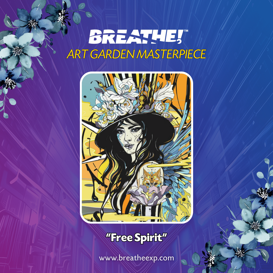 🌟 Excited to share this beautiful piece from the BREATHE! Community Showcase, curated by @thehugxyz! 🎨✨

'Free Spirit' by the talented <a href="/JaanaNFT/">Jaana</a> truly captures the essence of creativity and freedom. 💯

Thank you, Jaana, for sharing your art with us!💖

#BREATHEexp #nft #art