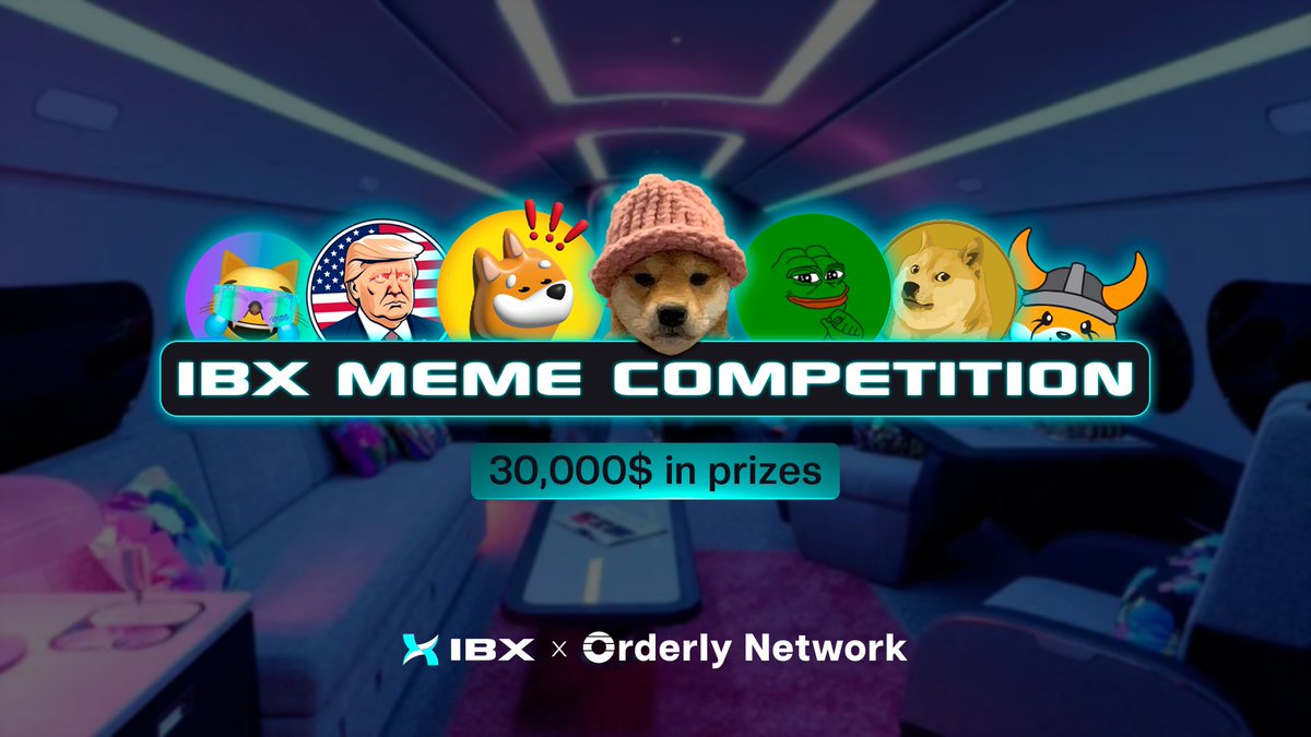 Attention traders! 🚀

We’re excited to announce our newest campaign in collaboration with @OrderlyNetwork. 🎉 Win up to $30,000 in the trendiest memes! 💰

Get started today and trade your way to massive meme-worthy rewards! 📈
#IBXMemeCompetition 

app.galxe.com/quest/IBX/GCRt…