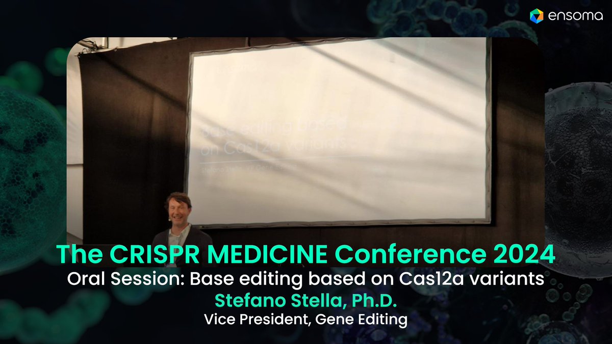 Ensoma VP of Gene Editing, Stefano Stella, recently spoke on base editing at #CRISPRMED24 in Copenhagen. We were proud to be a part of this inaugural @CrisprMedicine event and look forward to what's to come for these valuable events.