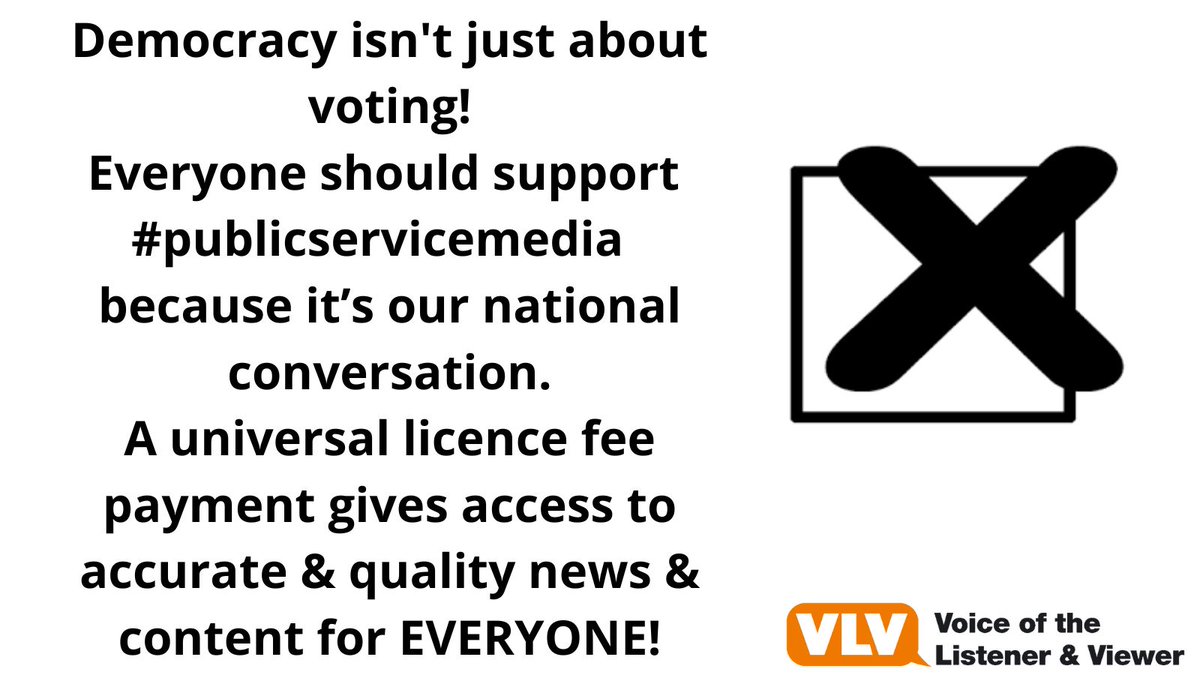 Democracy isn't just about voting! 7 million UK households have no internet. Nearly 4 million UK households with children do not meet the Minimum Digital Living Standard. A universal licence fee payment gives access to accurate & quality news & content for EVERYONE!