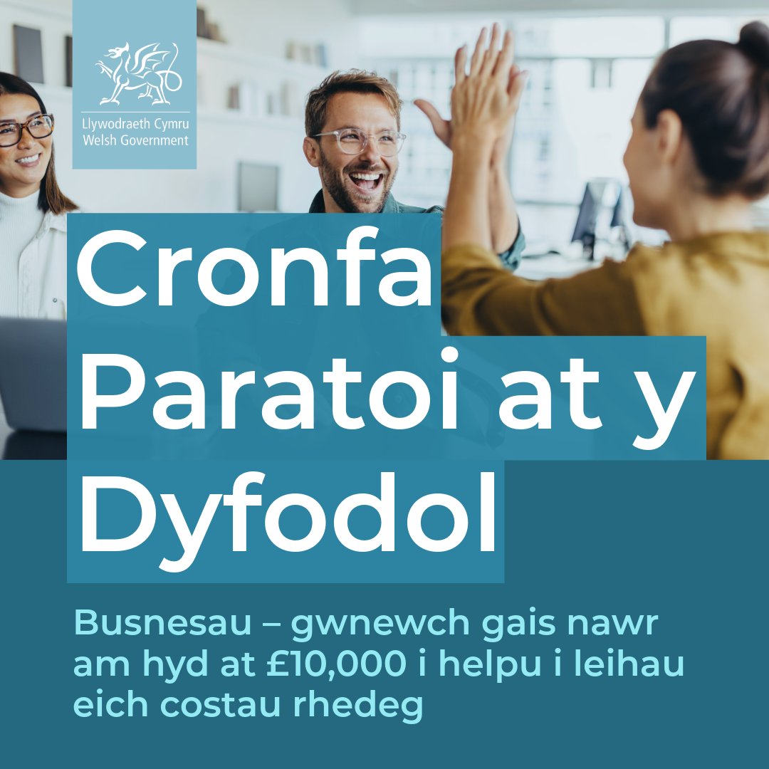 Bydd Cronfa Paratoi at y Dyfodol newydd Llywodraeth Cymru yn cynnig grantiau rhwng £5,000 a £10,000 i fusnesau fuddsoddi mewn mesurau arbed ynni fydd yn helpu i leihau costau rhedeg. Dysgwch ragor a chyflwynwch gais cyn y dyddiad cau (6 Mehefin) - yma: orlo.uk/sDCzK