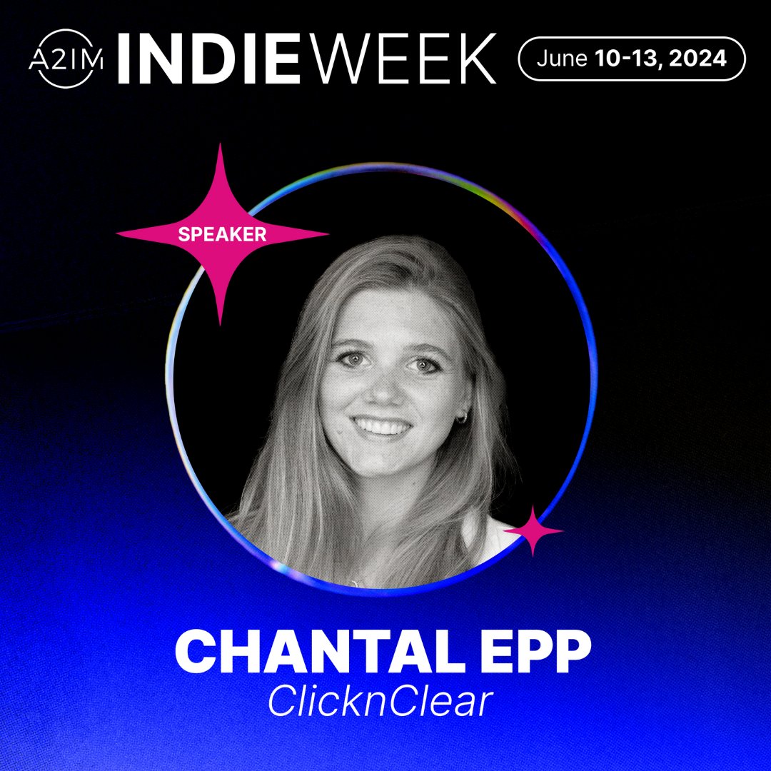 We are thrilled to share that our Founder &amp; CEO, <a href="/chantal_epp/">Chantal Epp</a> will be speaking at <a href="/A2IM/">A2IM</a> Indie Week 2024 held in New York from 10th-13th June.
If you're there and would like to meet, let us know!

#A2IMIndieWeek #conference #panel #speaker