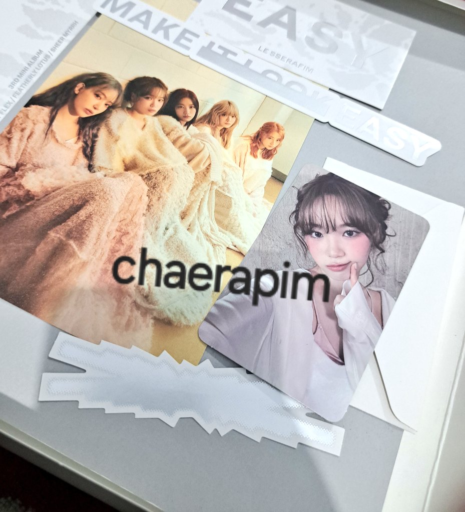 chaerapim's tweet photo. This is my first time buying a LE SSERAFIM photobook album! I bought two albums, one from the "EASY" era and one from the "UNFORGIVEN" era, from different stores. AND THEN I GOT A CHAEWON PHOTOCARD FOR EASY ALBUM OMG😭🫶🏻😭🫶🏻😭🫶🏻😭🫶🏻😭🫶🏻😭🫶🏻😭🫶🏻😭🫶🏻😭🫶🏻😭🫶🏻😭🫶🏻😭🫶🏻😭🫶🏻😭🫶🏻😭🫶🏻😭🫶🏻 https://t.co/REO4P9AYHh