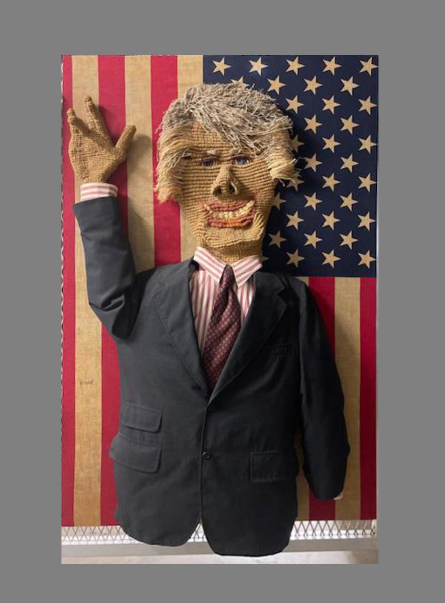 We’re showing off one of our collection objects on #NationalCreativityDay! Check out this mixed media creation from artist Irmari Nacht. Ms. Nacht created this 3D fiber portrait of Jimmy Carter in 1977 during the first 100 days of his presidency. Object 95.26