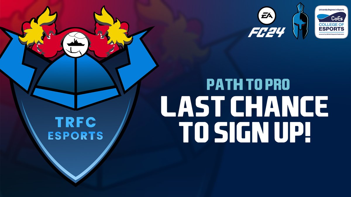 The first online qualifiers for the Path to Pro #EAFC24 tournament will be taking place this Saturday (1st June) and sign ups are still open! ⚽ Sign up below for your chance to win a professional player contract with @TranmereRovers! 👇 ow.ly/wBwu50S1KHQ @british_esports