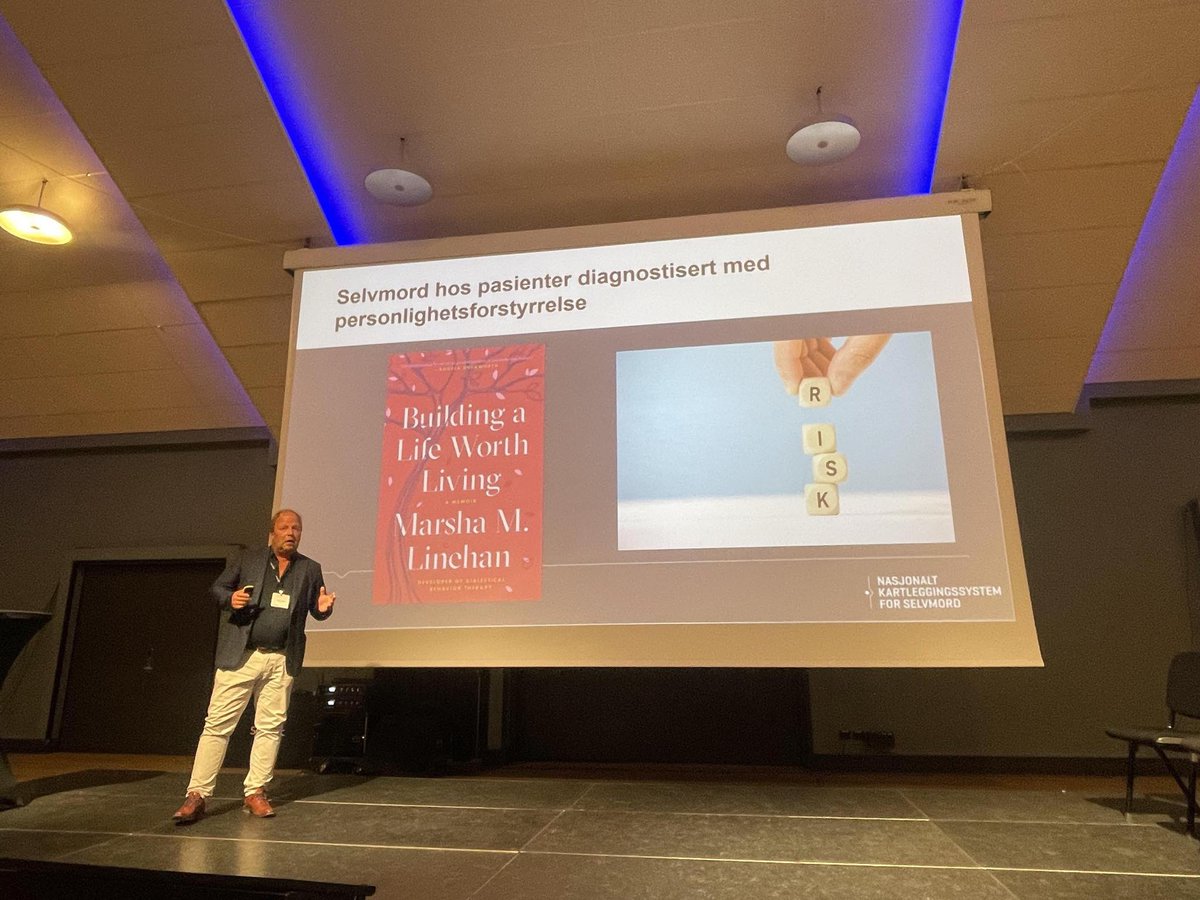 Kartleggingssystemet (@nssfkartlegging) on Twitter photo Prosjektleder <a href="/walby_a/">Fredrik A. Walby</a> presenter funn om selvmord hos pasienter med personlighetsforstyrrelser pÄ den 8. DBT konferansen. Prosjektleder <a href="/walby_a/">Fredrik A. Walby</a> presenter funn om selvmord hos pasienter med personlighetsforstyrrelser pÄ den 8. DBT konferansen.