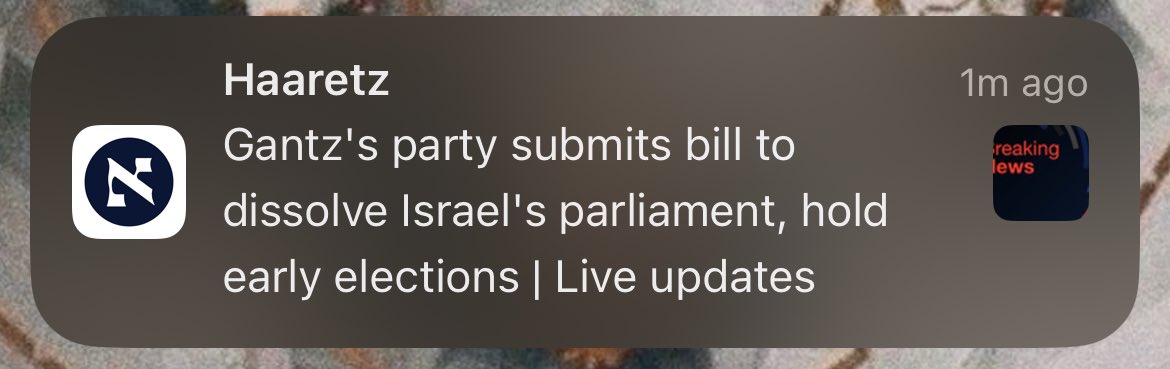 Political chaos and instability in Israel is my favourite sound.