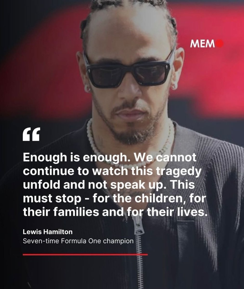 Gabbar0099's tweet photo. Formula One Champion, Lewis Hamilton 
#AllEyesOnRafah https://t.co/VdhX0F2Nlp