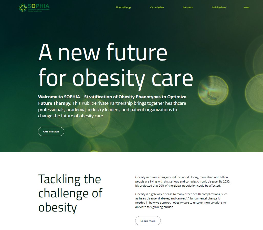 Our new website is here! ✨ New look, same objective - a new future for #obesity care 💚 Check out the website to explore our partners, goals and our published results here: imisophia.eu