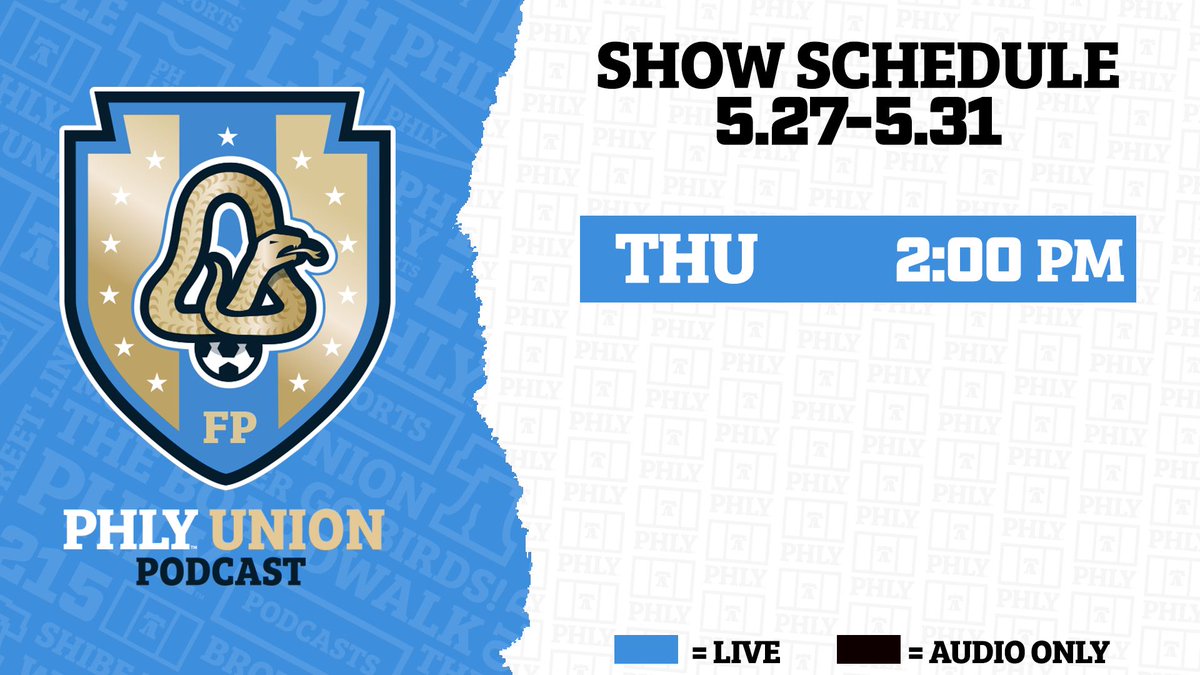 We've got more Live shows coming up! ICYMI Check out the schedule for @phly_union and @phly_phillies!😀 ⚾ ⚽ #MLS #Doop #RingtheBell #MLB Be ready to tune in ➡️ youtube.com/@PHLY_Sports