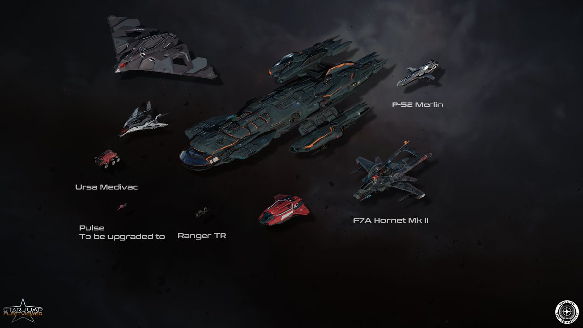 Well, this is my fleet after Invictus. Very humble I'd say after seeing everyone's fleets. #StarCitizen
Glory to Eclipse
