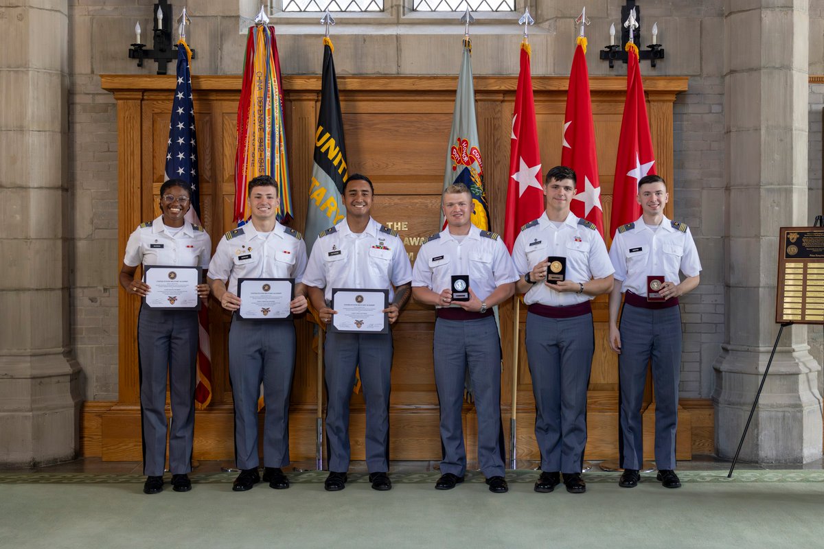 Congrats to our 2024 Gen. Pershing Writing Award Recipients! The award recognizes excellence in writing during our MX400 course where cadets submit a reflective essay on their experiences at West Point. This year's awardees: 1st: CDT Hodsden 2nd: CDT McAlister 3rd: CDT Renfro