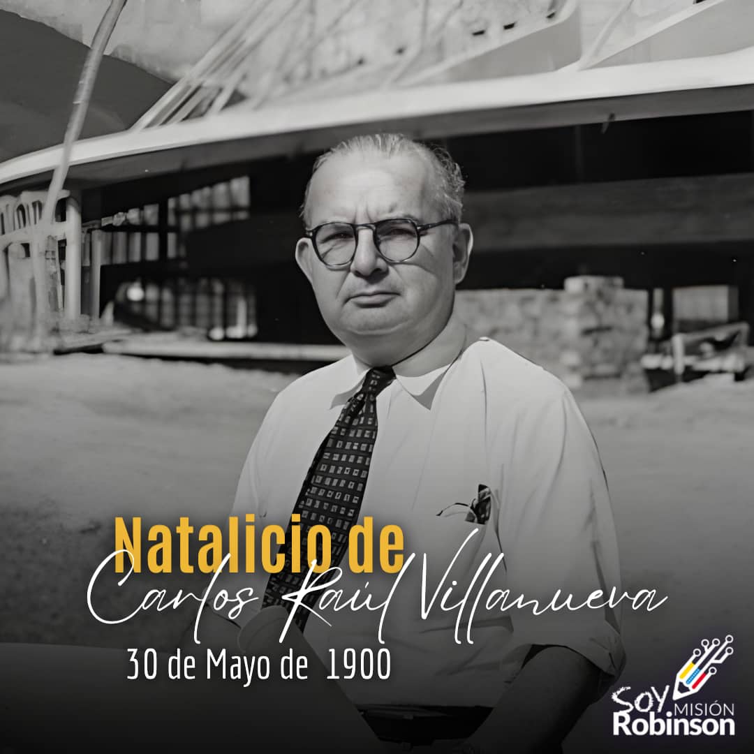 En el año de 1900 nace Carlos Raúl Villanueva, reconocido arquitecto venezolano, entre sus obras se encuentran: la reurbanización de El Silencio, la Ciudad Universitaria de Caracas y el Museo de Arte Moderno Jesús Soto.

#UnidosDeCorazón 

<a href="/NicolasMaduro/">Nicolás Maduro</a> 
<a href="/_LaAvanzadora/">Yelitze Santaella</a>