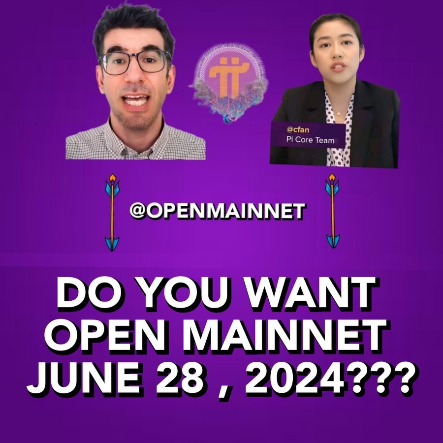 openmainnet's tweet image. 6月28日快到了🔥 先鋒們你們支持 6 月 28 日 ✅ PI 開放主網嗎？ 如果您這樣做，請轉發並評論🦅