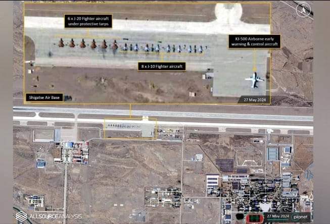 ManthanDalmia90's tweet photo. China's Most Advanced Stealth Fighters Deployed Near Sikkim
Satellite images gathered on May 27 show that China has deployed its most advanced J-20 stealth fighter jets less than 150 kilometres from the boundary with India in Sikkim.
#FattuModi https://t.co/ZU1I7fCQnt